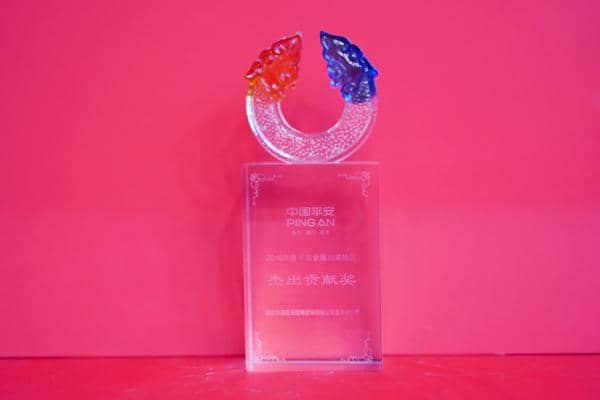 中国平安&lsquo;杰出贡献奖&rsquo;